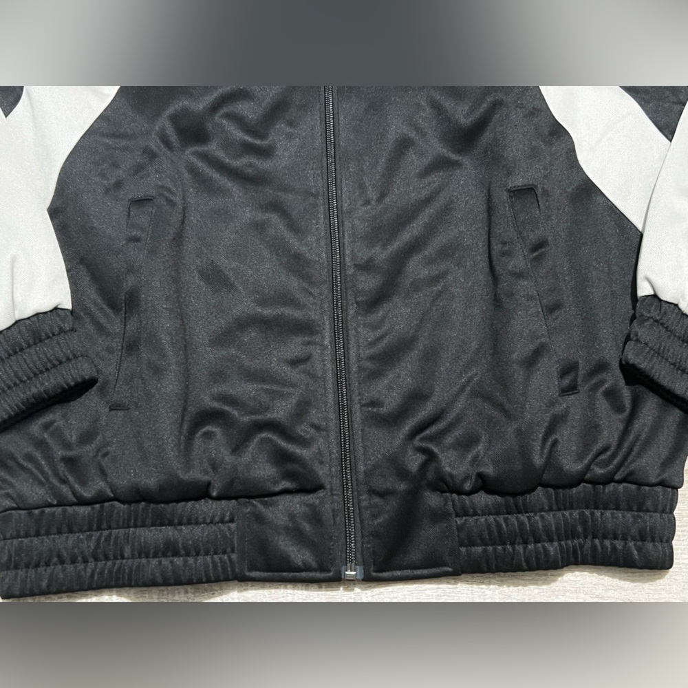 Black Scale men’s havoc tracksuit jacket black cream size medium zip up - Picture 6 of 13